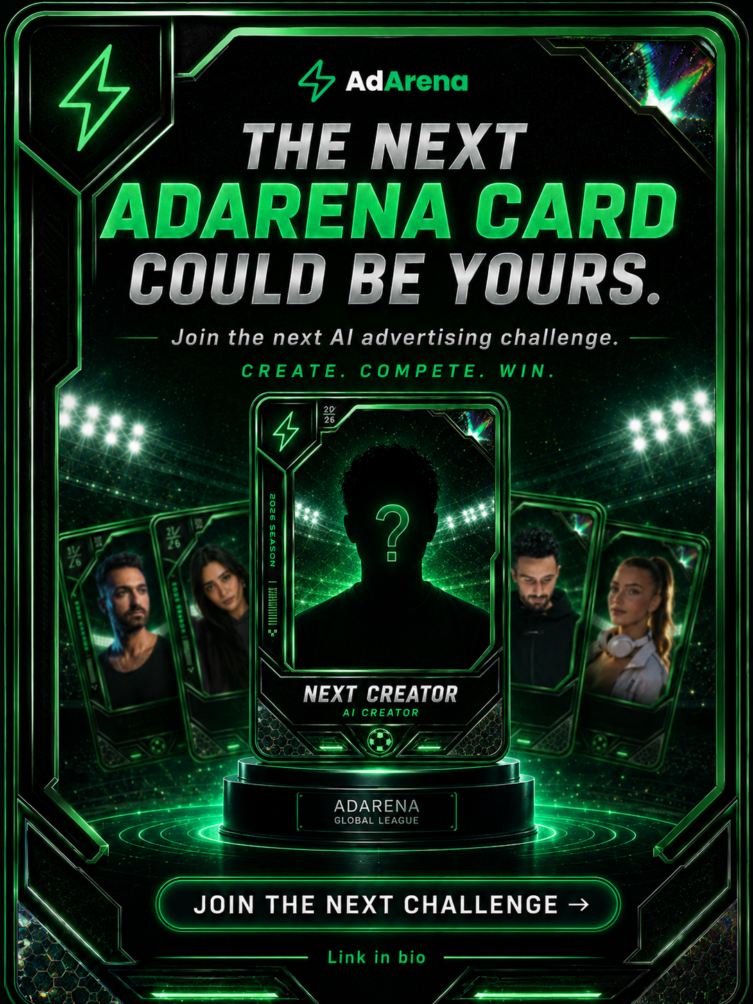 The Next AdArena Card — AdArena AI Creator trading card
