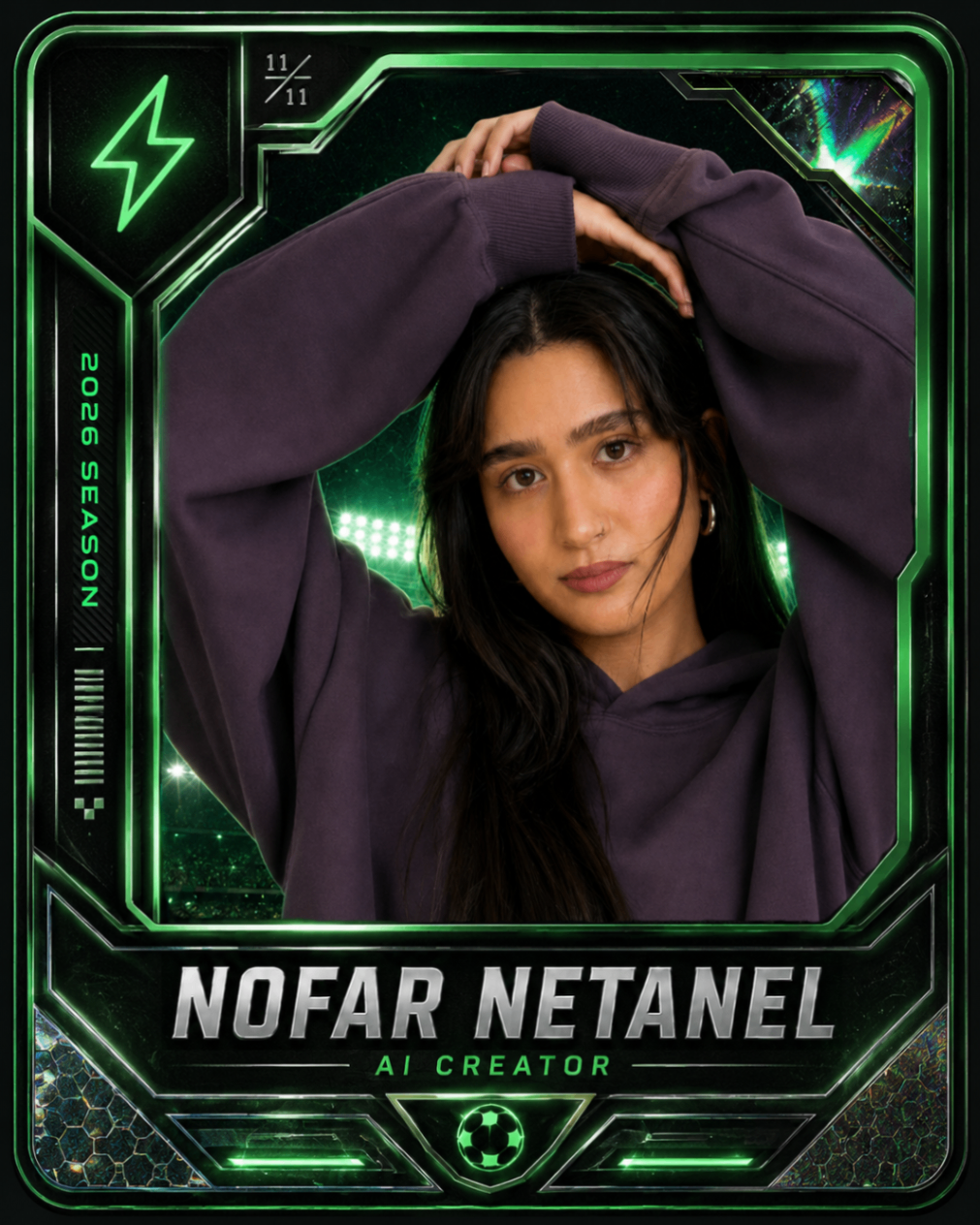Nofar Netanel — AdArena AI Creator trading card