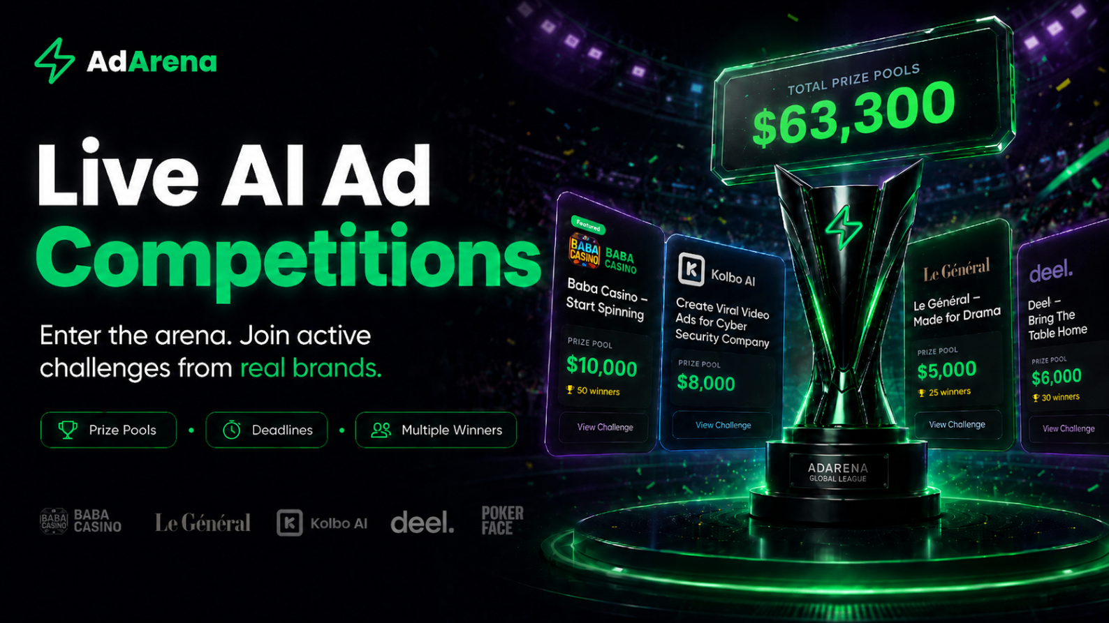 Browse Competitions - AdArena | Open AI Video Competitions